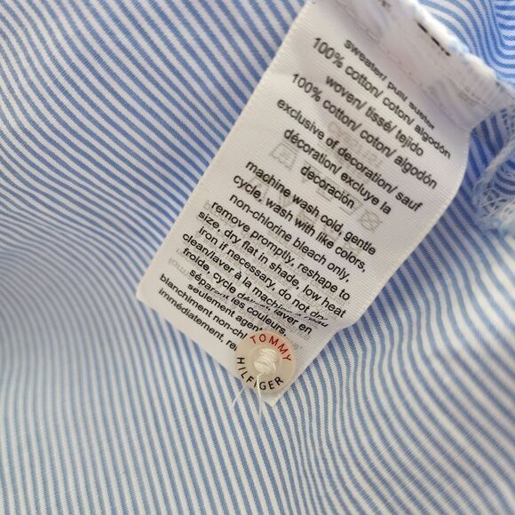 Tommy hilfiger long sleeve overlay Crop sweater - Picture 9 of 10